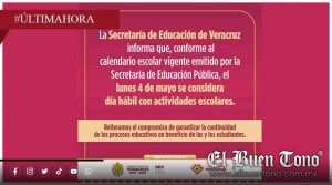 Regresan a clases este lunes en Veracruz; SEV confirma actividades normales