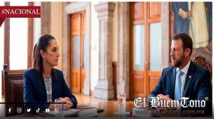 Sheinbaum se reúne con Markwayne Mullin; Fuerte operativo en Palacio de Gobierno