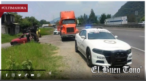 GUARDIA NACIONAL FRUSTRA ROBO DE TRACTOCAMIÓN CARGADO CON VARILLA EN LA AUTOPISTA 150D