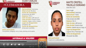 Activan alerta por desaparición de dos jóvenes en Tezonapa y Omealca