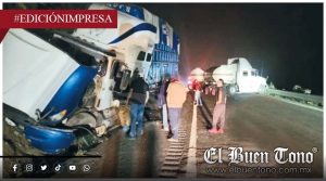 Choque de gigantes; cierre total de la circulación
