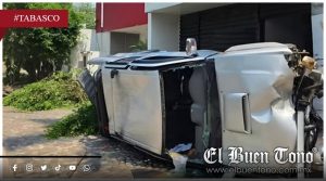Accidente en Villahermosa–Nacajuca deja pareja lesionada tras salida de motel