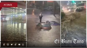 VIDEO|Tormenta colapsa la Ciudad de México y activa alerta roja por inundaciones
