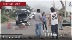 Impacta camioneta a motociclista sobre la Huatusco-Xalapa