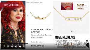 VIDEO|Layda Sansores desata críticas por portar joyas Cartier millonarias mientras declara a Campeche en quiebra