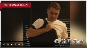 Hijo de Jair Bolsonaro aparece con chaleco αntibαlαs antes de evento masivo