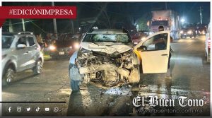 Muɛrɛ motociclista en choque frontal; en el libramiento de Cuitláhuac