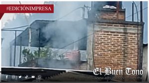 Incendio en vivienda; en la colonia Modelo
