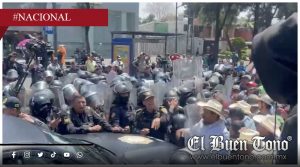 Enfrentamiento entre productores y policías desata tensión en Paseo de la Reforma
