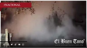 Captan impresionante brote de agua hirviendo dentro de una casa en Michoacán
