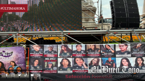 Madres buscadoras protestan en el Mundial con versión de “Cielito lindo” frente al Monumento a la Revolución