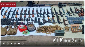 Ejército asegura arsenal, lanzallamas y vehículos blindados en Matamoros