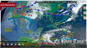 Onda tropical dejará lluvias fuertes en más de la mitad del país