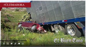 Tráiler choca contra vehículo sobre la carretera El Seco-Azumbilla; una mujer lesi0nada