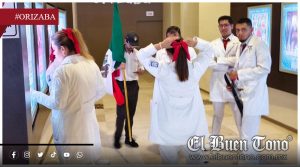 Alumnos de Enfermería mancillan el Lábaro Patrio tras evento de anestesiólogos