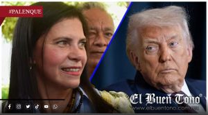 Prima de AMLO arremete contra Trump durante evento de Morena en Chiapas
