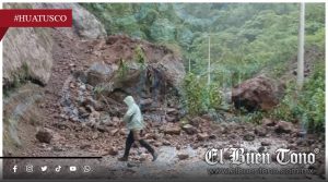 Deslave cierra circulación en la carretera a Chichiquila