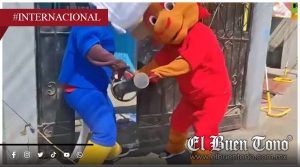 Policías disfrazados de mascotas del Mundial capturan a sospechoso en Lima