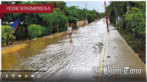 Lluvias dañan calle principal; de Ampliación Balsa Larga, Omealca