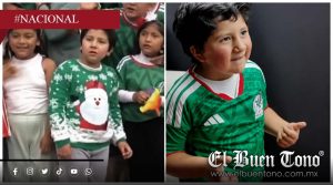 Niño viral del suéter navideño de México recibe camiseta de Santiago Giménez en Mundial 2026