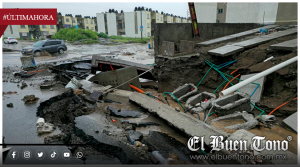 Lluvias provocan deslave y daños materiales en zona de obra del programa “Vivienda para el Bienestar” en Veracruz