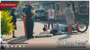 Motociclista resulta lesionado tras sufrir accidente en Ciudad Mendoza