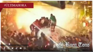 Pipa rocía con agua a aficionados en festejo del Tri mientras hay colonias sin servicio en Camerino Z. Mendoza