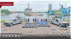 Marina asegura más de una tonelada de presunta cocaína frente a Chiapas; hay tres detenidos