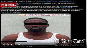 DEA colaboró en captura de estadounidense ligado a Los Chapitos en Sinaloa