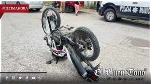 Motociclista resulta lesionado tras aparatoso choque en Tierra Blanca