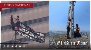 Protesta en el Empire State termina en propuesta de matrimonio y arresto