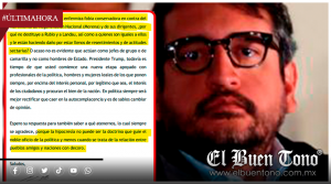 Andy López Beltrán acusa a EU de retirarle la visa y pide a Trump destituir a Rubio y Landau