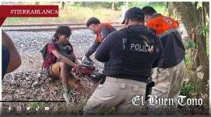 Hondureño resulta lesionado por el tren en Tierra Blanca