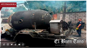 Explo$ión de pipa de gas provoca incendio y deja varios lesionados en Cuernavaca