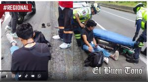 Motociclista resulta herido tras caer al encontrar objetos metálicos en la autopista 150D, en Nogales