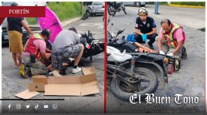 Dos personas lesionadas en choque entre motocicletas