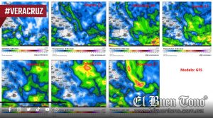 Aumentan lluvias y tormentas en Veracruz durante las próximas 24 horas