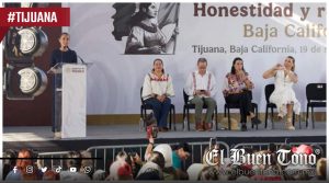 Sheinbaum llama en Tijuana a defender la soberanía de México