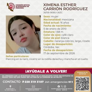 Buscan a Ximena Esther, ¿la has visto?