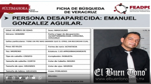 BUSCAN A EMANUEL GONZÁLEZ AGUILAR, DE 43 AÑOS, DESAPARECIDO EN CÓRDOBA