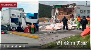 TRÁILER DE CASTORES IMPACTA EN CASETA DE COBRO CANTONA EN PUEBLA