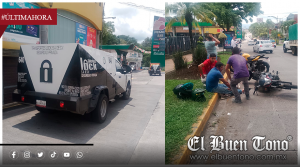 Camioneta de valores arrolla a motociclista en Córdoba
