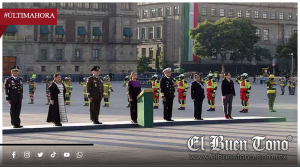 Sheinbaum encabeza izamiento de bandera a media asta en memoria de víctimas del 19-S