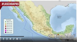 Sismo de 4.0 se registra al sur de Las Choapas, Veracruz
