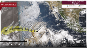 NORBERT SE CONVERTIRÁ EN HURACÁN CATEGORÍA 1 ESTE SÁBADO FRENTE A MÉXICO