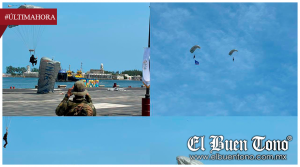 Caen paracaidistas de la Marina en el malecón de Veracruz