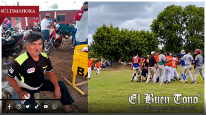 AGREDEN A UMPIRE DURANTE JUEGO DE BÉISBOL EN MATA NARANJOS, PASO DEL MACHO