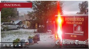 Fuerte granizada cubre de blanco a Teoloyucan y provoca afectaciones viales