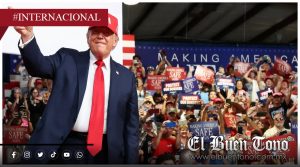 Trump muestra bolsas de basura con nombres de CNN, MSNBC y Politico