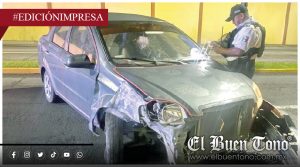 Se estrella y se da a la fuga; durante la madrugada 